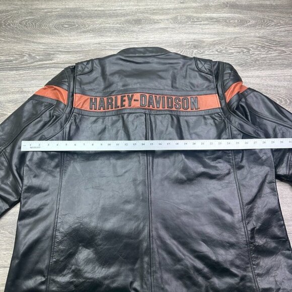Harley Davidson Motorcycle Riding Jacket Leather Victory Lap Men's 3XL $500 New - Picture 16 of 16